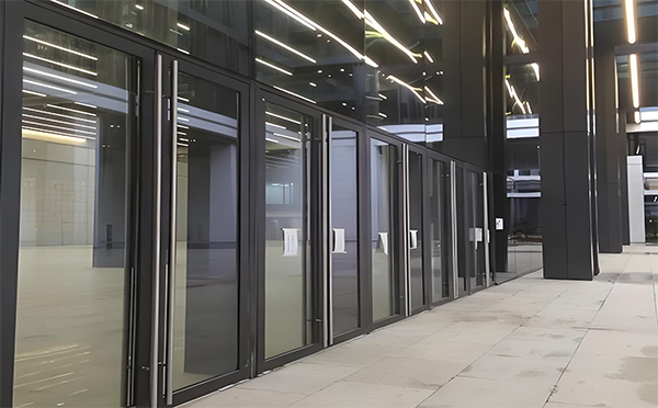 新市玻璃地弹门